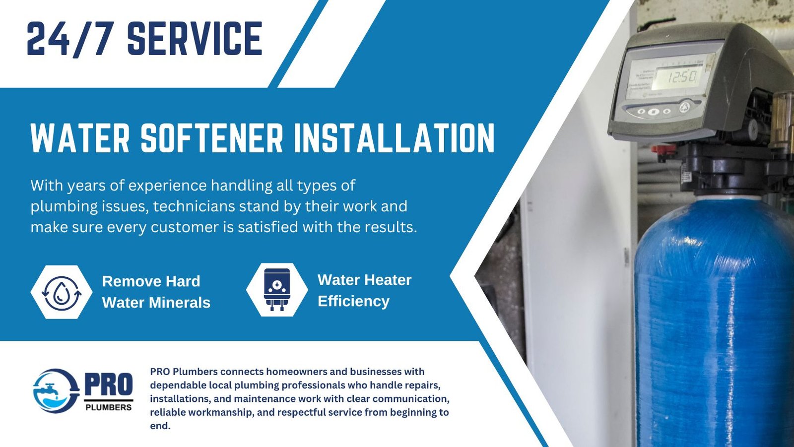 Water softener installation in Burleson, TX